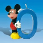 Lumanare 3D pentru tort Mickey Mouse, cifra 0