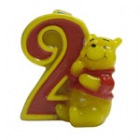 Lumanare 3D pentru tort cifra 2, Winnie the Pooh