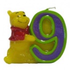 Lumanare 3D pentru tort cifra 9, Winnie the Pooh