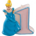 Lumanare 3D pentru tort Princess Fantasy, cifra 1