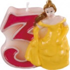 Lumanare 3D pentru tort Princess Fantasy, cifra 3