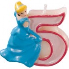Lumanare 3D pentru tort Princess Fantasy, cifra 5