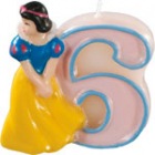 Lumanare 3D pentru tort Princess Fantasy, cifra 6