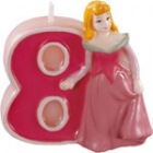 Lumanare 3D pentru tort Princess Fantasy, cifra 8