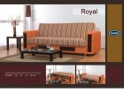 Canapea extensibila orange cu bej Royal