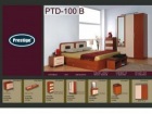 Dormitor tineret modern cires cu bej PTD 100B