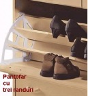 Suport pantofar plastic economic cu 2 randuri