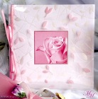 Invitatie roz pentru nunta sau botez