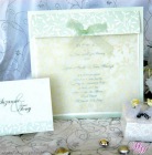 Invitatie verde pentru nunta sau botez