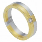 Inel inox placat cu aur 18K
