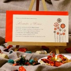 Flourish - invitatie de nunta cu motive florale vesele