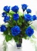 Buchet de 13 trandafiri albastri