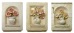 Tablou decorativ in relief: triptic floral