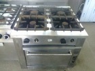 aragaz inox 4 focuri si cuptor second