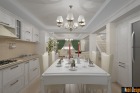 Design interior bucatarie stil clasic cuptoare smeg