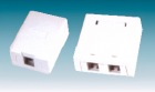 Priza simpla aplicata RJ-45. 