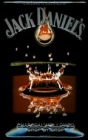 Jack Daniel's splash drop reclama pe suport metal