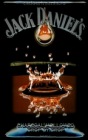 Jack Daniel's splash drop reclama pe suport metal