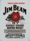 Cadouri Jim Beam reclama pe suport metal - Decoratiuni